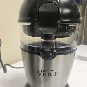 VINCI 1 Button Hands-Free Citrus Juicer - Black / Stainless(E19010) Tested/Works